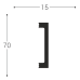 Декор для стен и потолка Молдинг Bello Deco M17