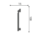 Напольный плинтус под покраску  Де-Багет H4 100x15мм
