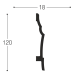 Напольный плинтус под покраску  Bello Deco П19 120х18 мм
